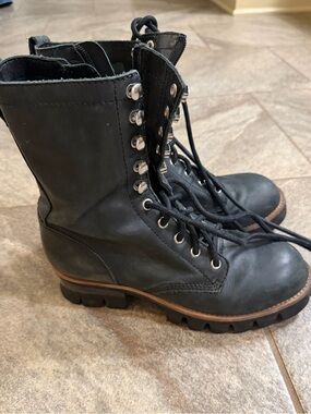 Jeffrey Campbell Free People Sz 9 Combat Boots